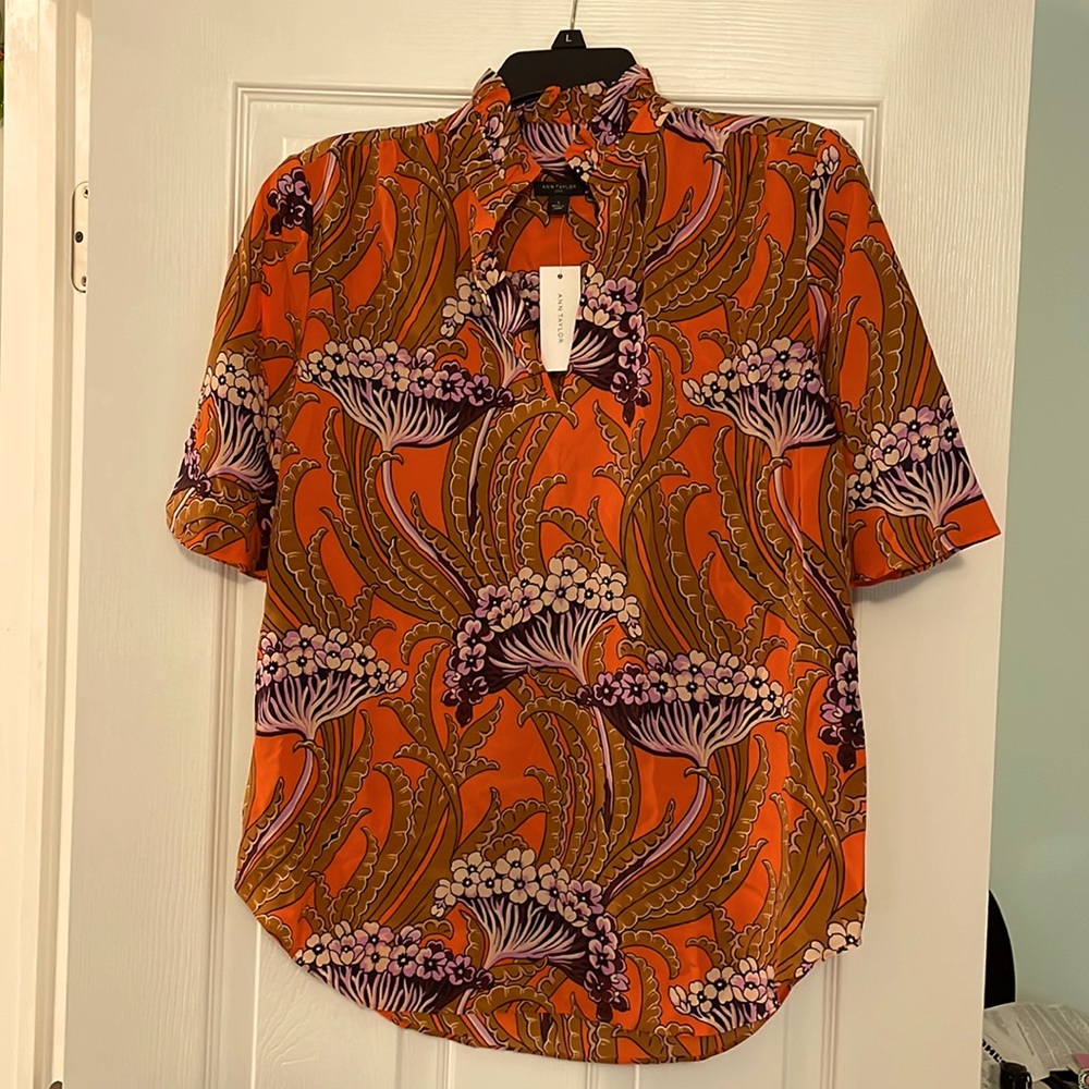 NWT Ann Taylor silk blouse